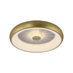 JUST LIGHT 14384-60 Deckenleuchte Vertigo messing matt CCT Kristalleffekt 47cm