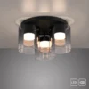 JUST LIGHT 14041-18 ELIO Deckenleuchte 3-flammig schwarz 3000K