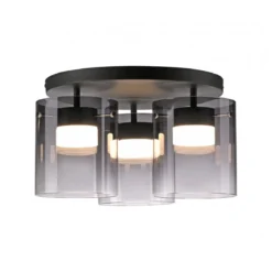 JUST LIGHT 14041-18 ELIO Deckenleuchte 3-flammig schwarz 3000K
