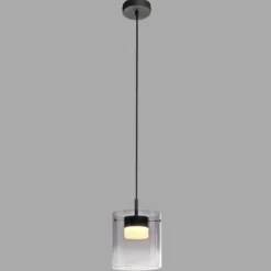 JUST LIGHT 14042-18 ELIO Pendelleuchte 1-flammig schwarz 3000K