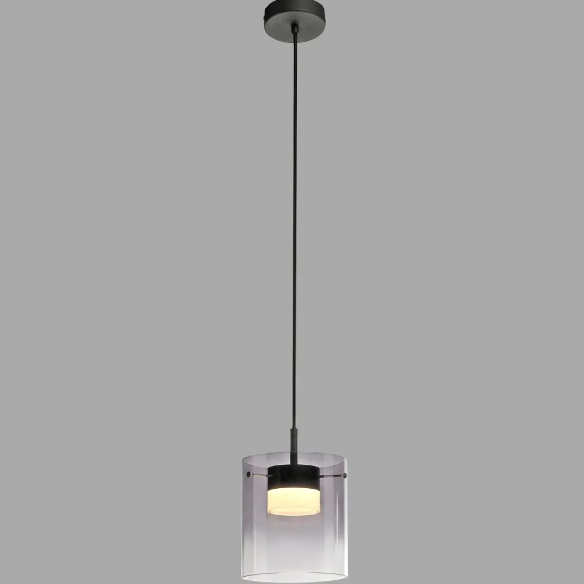 JUST LIGHT 14042-18 ELIO Pendelleuchte 1-flammig schwarz 3000K