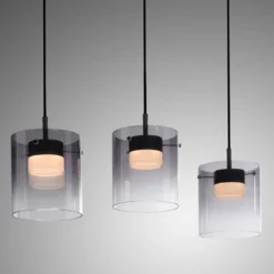 JUST LIGHT 14043-18 ELIO Pendelleuchte 3-flammig schwarz 3000K