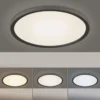 JUST LIGHT 15571-18 FLAT LED Deckenleuchte schwarz 40cm CCT