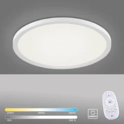 JUST LIGHT 15571-16 FLAT LED Deckenleuchte weiß 40cm CCT