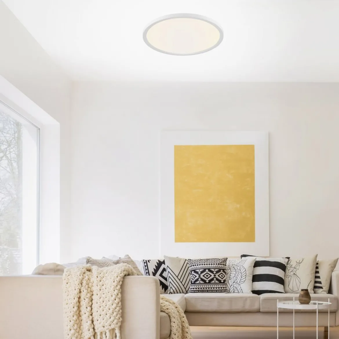 JUST LIGHT 15571-16 FLAT LED Deckenleuchte weiß 40cm CCT