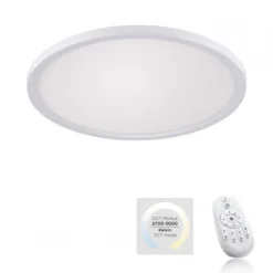 JUST LIGHT 15571-16 FLAT LED Deckenleuchte weiß 40cm CCT