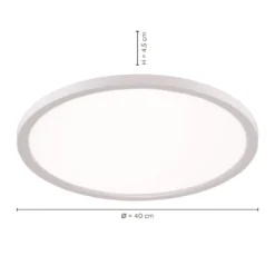 JUST LIGHT 15571-16 FLAT LED Deckenleuchte weiß 40cm CCT