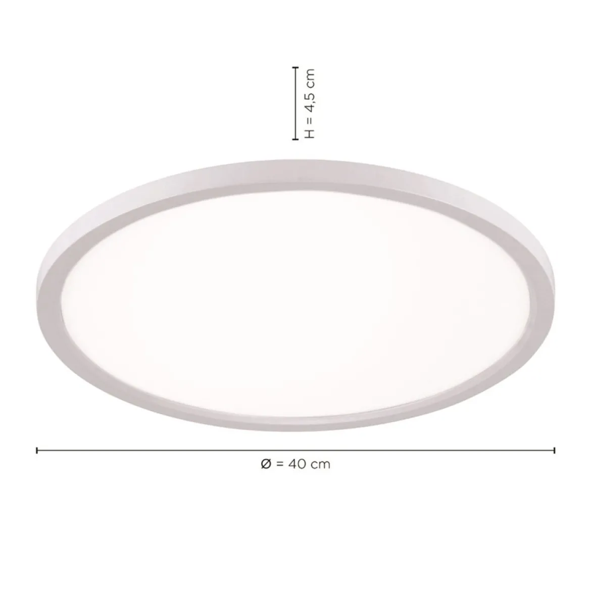 JUST LIGHT 15571-16 FLAT LED Deckenleuchte weiß 40cm CCT