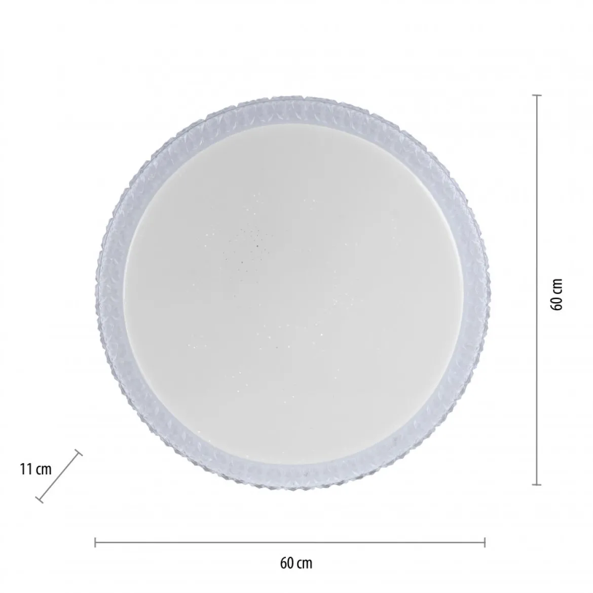 JUST LIGHT 14373-00 FRIDA LED Deckenleuchte 60cm transparent Sternenhimmeloptik