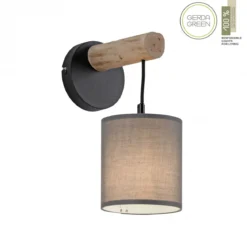JUST LIGHT 15781-29 GREEN TRIBU Wandleuchte Stoffschirm taupe 1-flammig