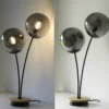 JUST LIGHT 11390-79  Green Widow LED Tischleuchte 2-flammig Holz rauchfarben