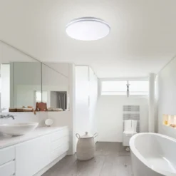 JUST LIGHT 14844-17 ISABELL LED Deckenleuchte chrom 3000K 49cm IP44