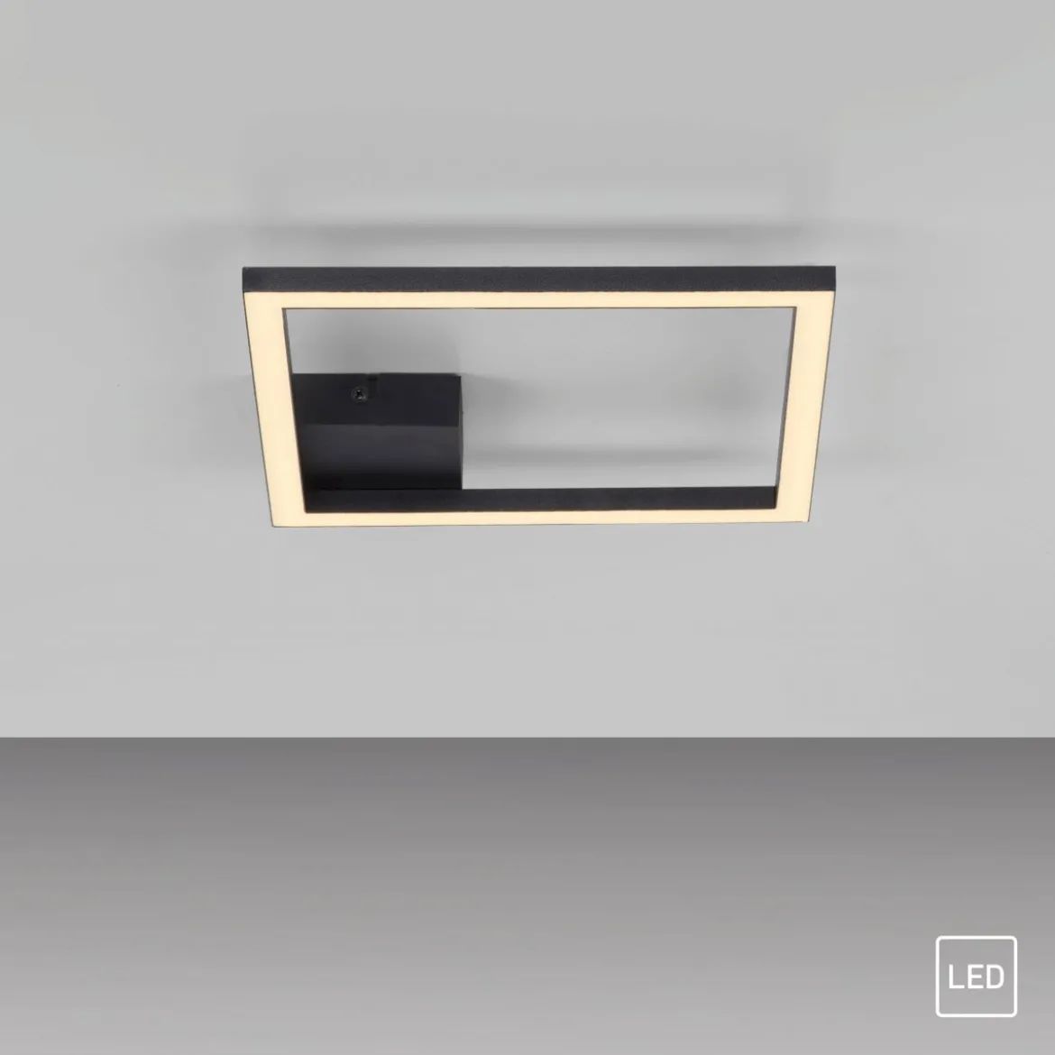 JUST LIGHT 14707-18 IVEN Deckenleuchte schwarz 3000K