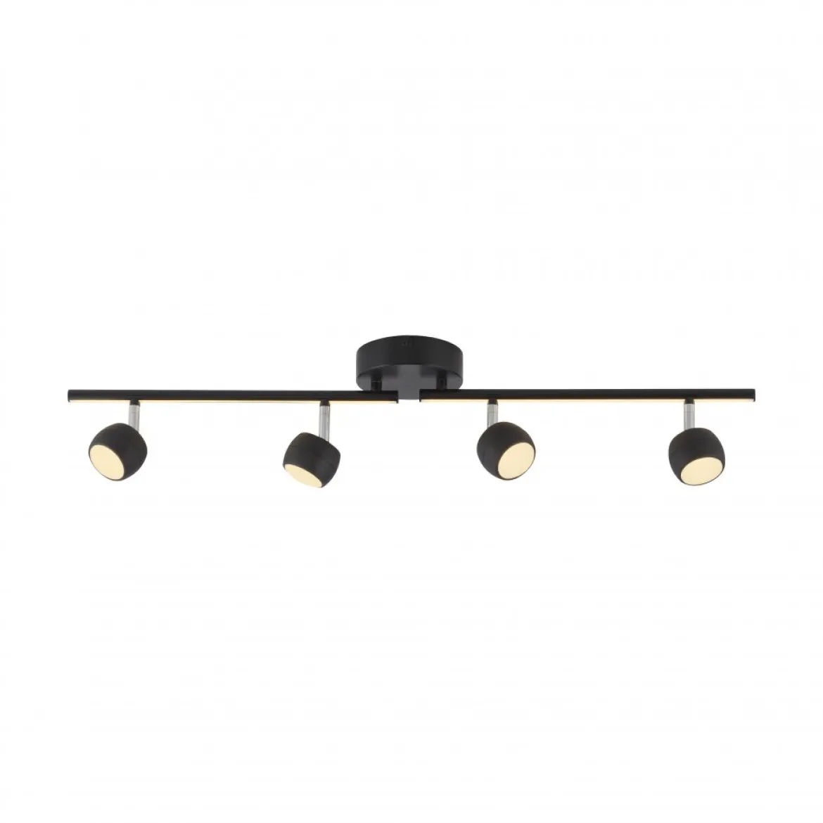 JUST LIGHT 11402-18 JARIK Deckenleuchte 4-flammig schwarz 3000K