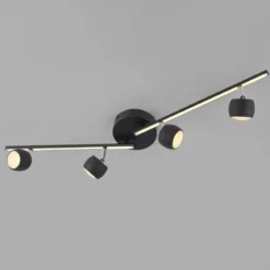 JUST LIGHT 11402-18 JARIK Deckenleuchte 4-flammig schwarz 3000K