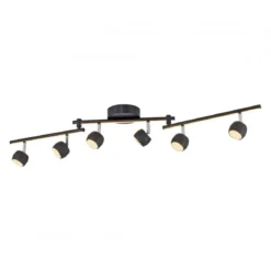 JUST LIGHT 11403-18 JARIK Deckenleuchte 6-flammig schwarz 3000K