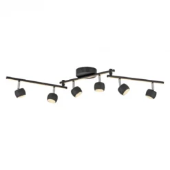 JUST LIGHT 11403-18 JARIK Deckenleuchte 6-flammig schwarz 3000K