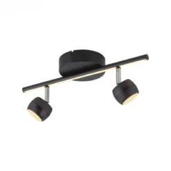 JUST LIGHT 11401-18 JARIK Deckenleuchte 2-flammig schwarz 3000K