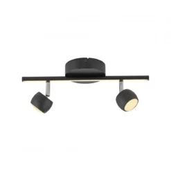 JUST LIGHT 11401-18 JARIK Deckenleuchte 2-flammig schwarz 3000K