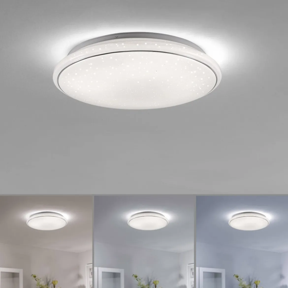 JUST LIGHT 14366-16 JUPITER LED Deckenleuchte Sternenhimmel 59cm CCT