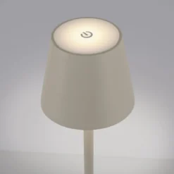Just Light 19250-40 LED Akku Tischleuchte EURIA grau IP54