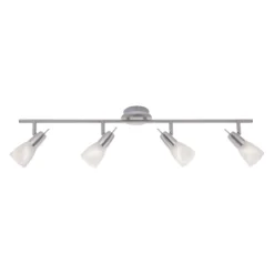 JUST LIGHT 11864-55 LED Deckenleuchte Julia 4-flammig 3000K GU10 Stahl
