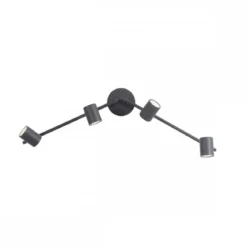 JUST LIGHT 11944-13 LED Deckenleuchte Tarik 4-flammig 3000K GU10 Anthrazit