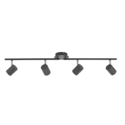 JUST LIGHT 11944-13 LED Deckenleuchte Tarik 4-flammig 3000K GU10 Anthrazit