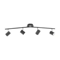 JUST LIGHT 11944-13 LED Deckenleuchte Tarik 4-flammig 3000K GU10 Anthrazit