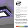 JUST LIGHT 14512-18 LED Deckenleuchte ACRI schwarz RGBW 44x20cm