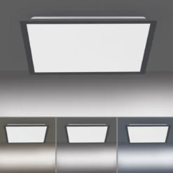 JUST LIGHT 14755-18 LED Deckenleuchte Panel FLAT schwarz quadratisch 445x445mm CCT