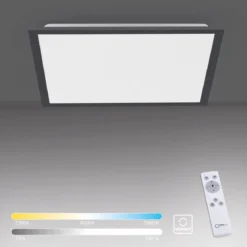 JUST LIGHT 14755-18 LED Deckenleuchte Panel FLAT schwarz quadratisch 445x445mm CCT