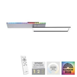 JUST LIGHT 11326-95 LED Deckenleuchte aluminium CCT Rainbow RGB