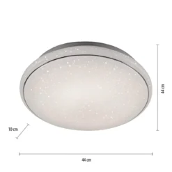 JUST LIGHT LED Deckenleuchte 14364-16 JUPITER rund Sternenhimmel 44cm CCT