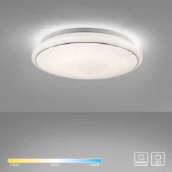 JUST LIGHT LED Deckenleuchte 14364-16 JUPITER rund Sternenhimmel 44cm CCT