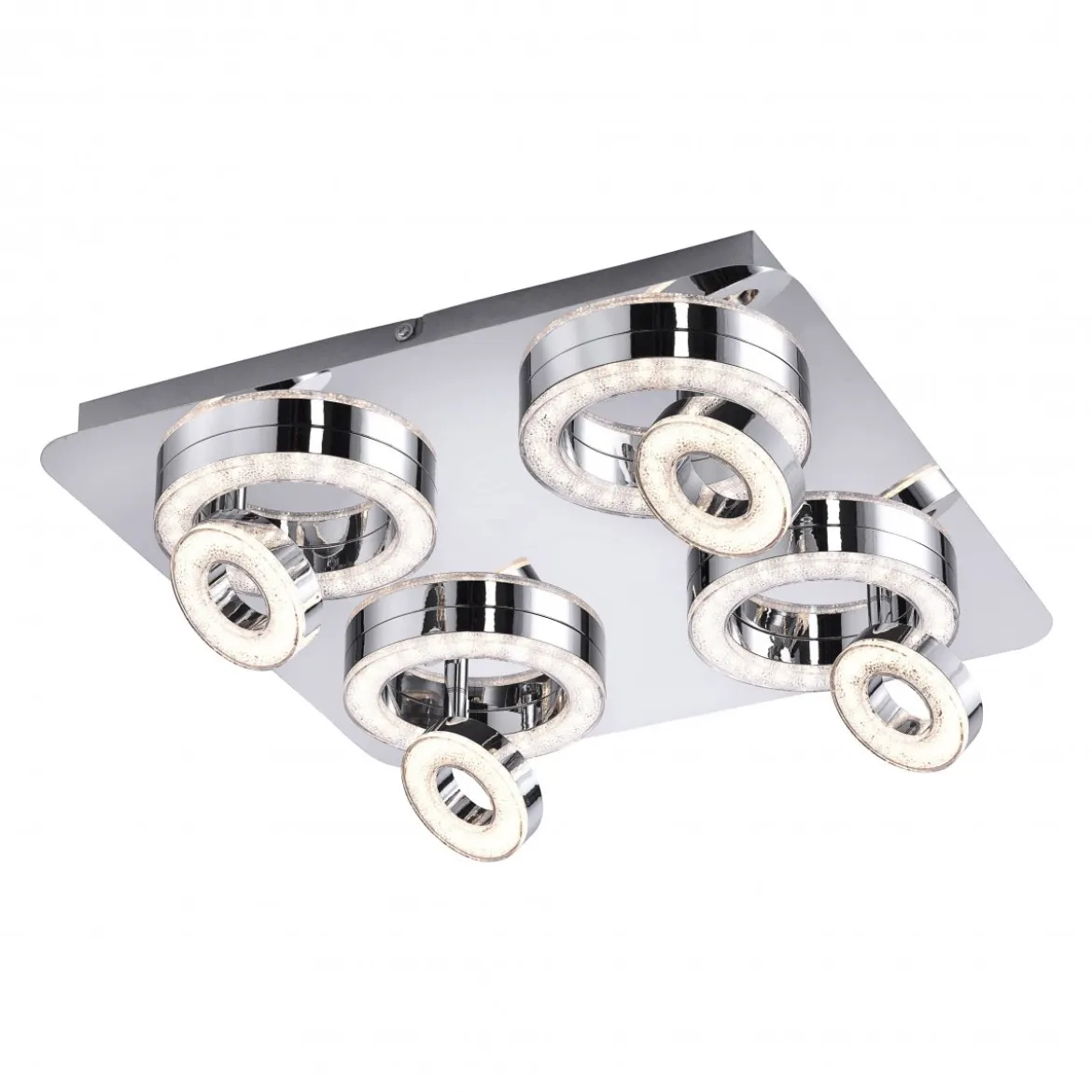 JUST LIGHT 14522-17 LED Deckenleuchte TIM 4-flammig chrom 3000K