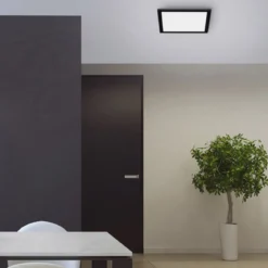 JUST LIGHT 14754-18 LED Deckenleuchte Panel FLAT schwarz quadratisch 295x295mm CCT