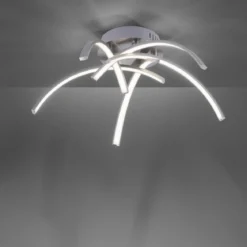 JUST LIGHT 15340-55 LED Deckenleuchte VALERIE 5-flammig stahl 3000K