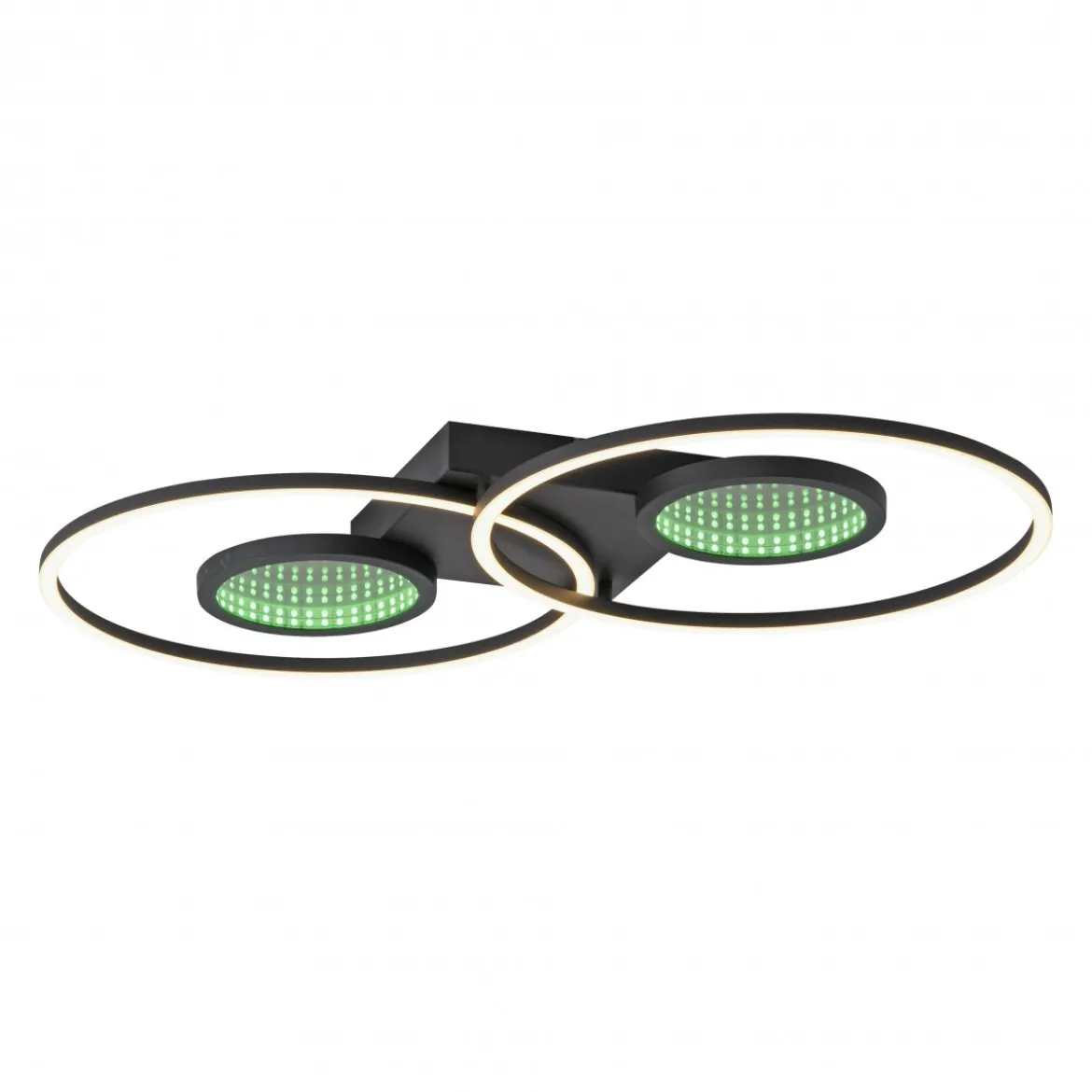 JUST LIGHT 15160-18 LED Deckenleuchte Tunel schwarz Effekte RGB Rainbow CCT