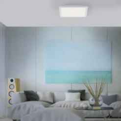 JUST LIGHT 14470-16 LED Panel FLEET mit Bewegungsmelder weiß 295x295mm 4000K
