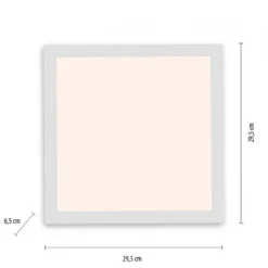 JUST LIGHT 14470-16 LED Panel FLEET mit Bewegungsmelder weiß 295x295mm 4000K
