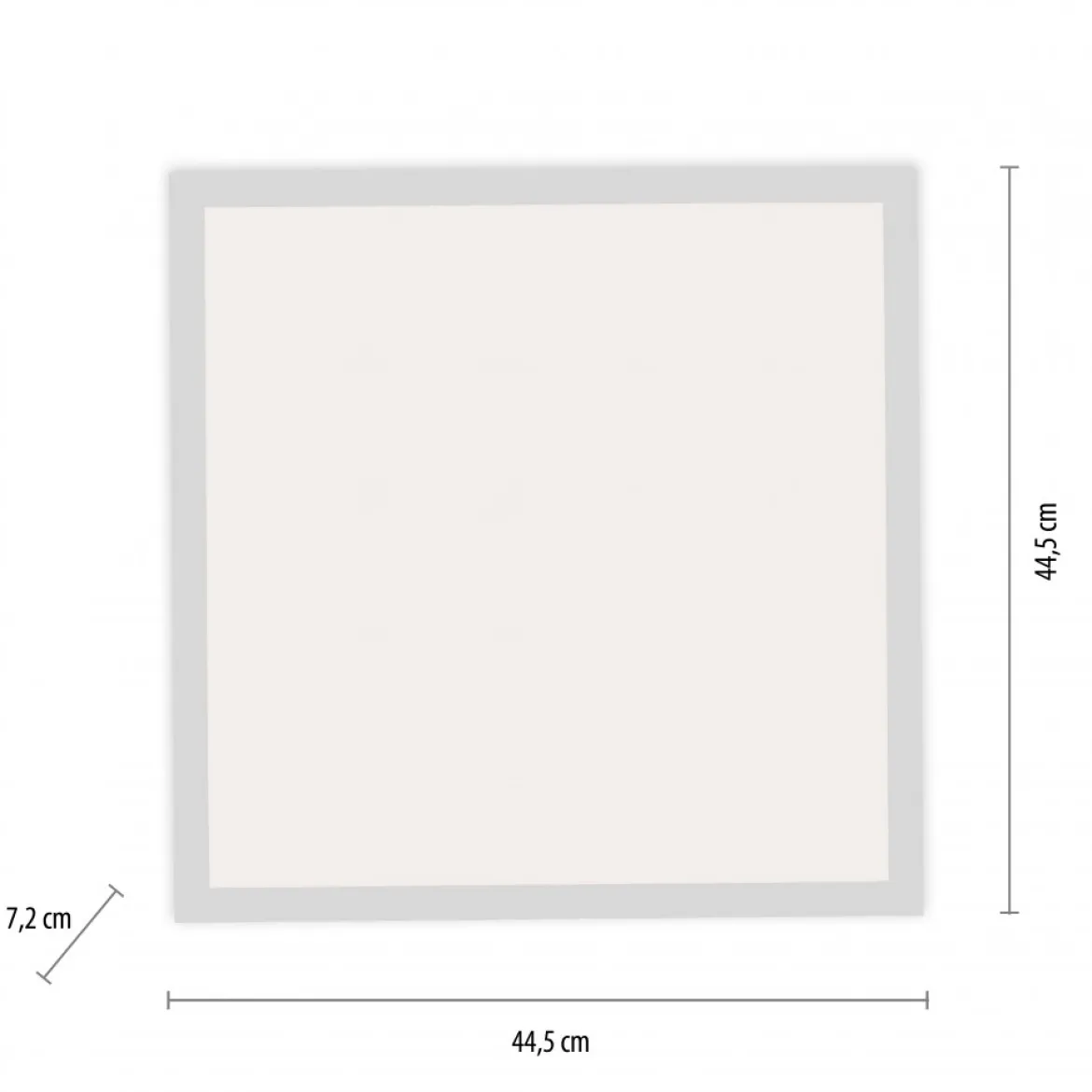 JUST LIGHT 14471-16 LED Panel FLEET mit Bewegungsmelder weiß 445x445mm 4000K