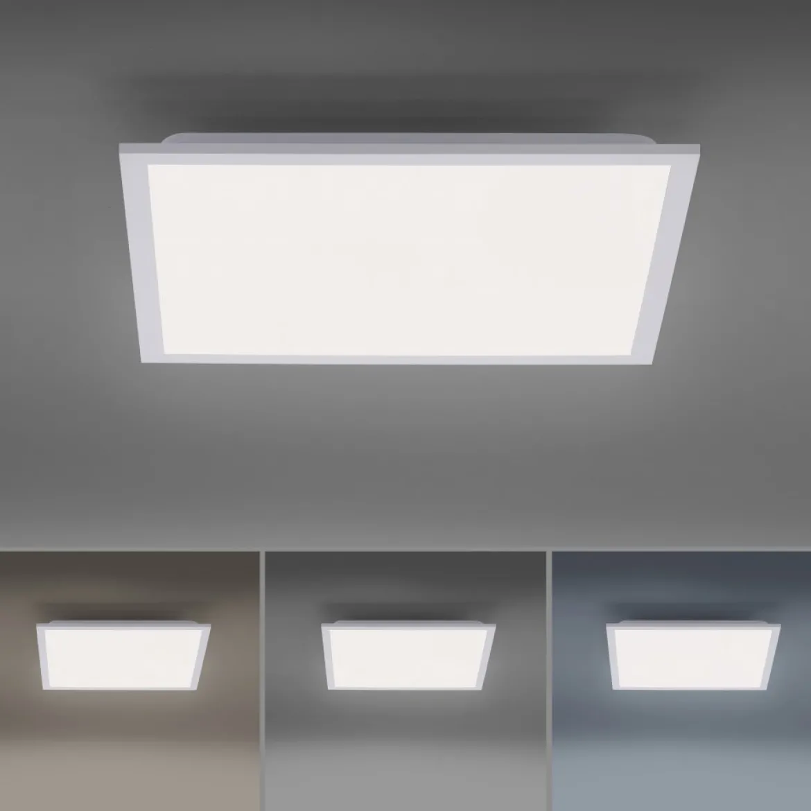 JUST LIGHT 14471-16 LED Panel FLEET mit Bewegungsmelder weiß 445x445mm 4000K