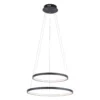 JUST LIGHT 11525-13 LED Pendelleuchte Circle 2 Ringe 50cm 3000K SimplyDim Anthrazit