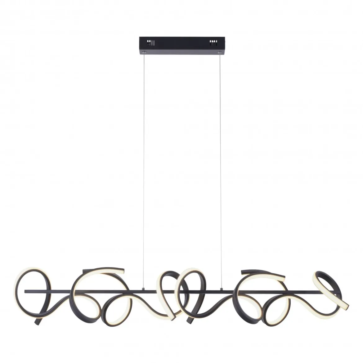 JUST LIGHT LED Pendelleuchte 19033-18 CURLS schwarz 3000K Simply Dim