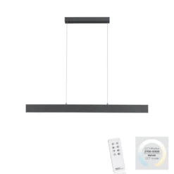 JUST LIGHT 11548-13 LED Pendelleuchte Nila CCT dimmbar Anthrazit