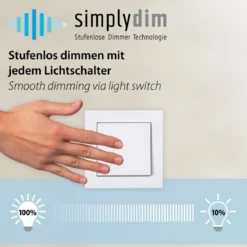 JUST LIGHT 19033-21 LED Pendelleuchte CURLS silberfarben 3000K Simply Dim
