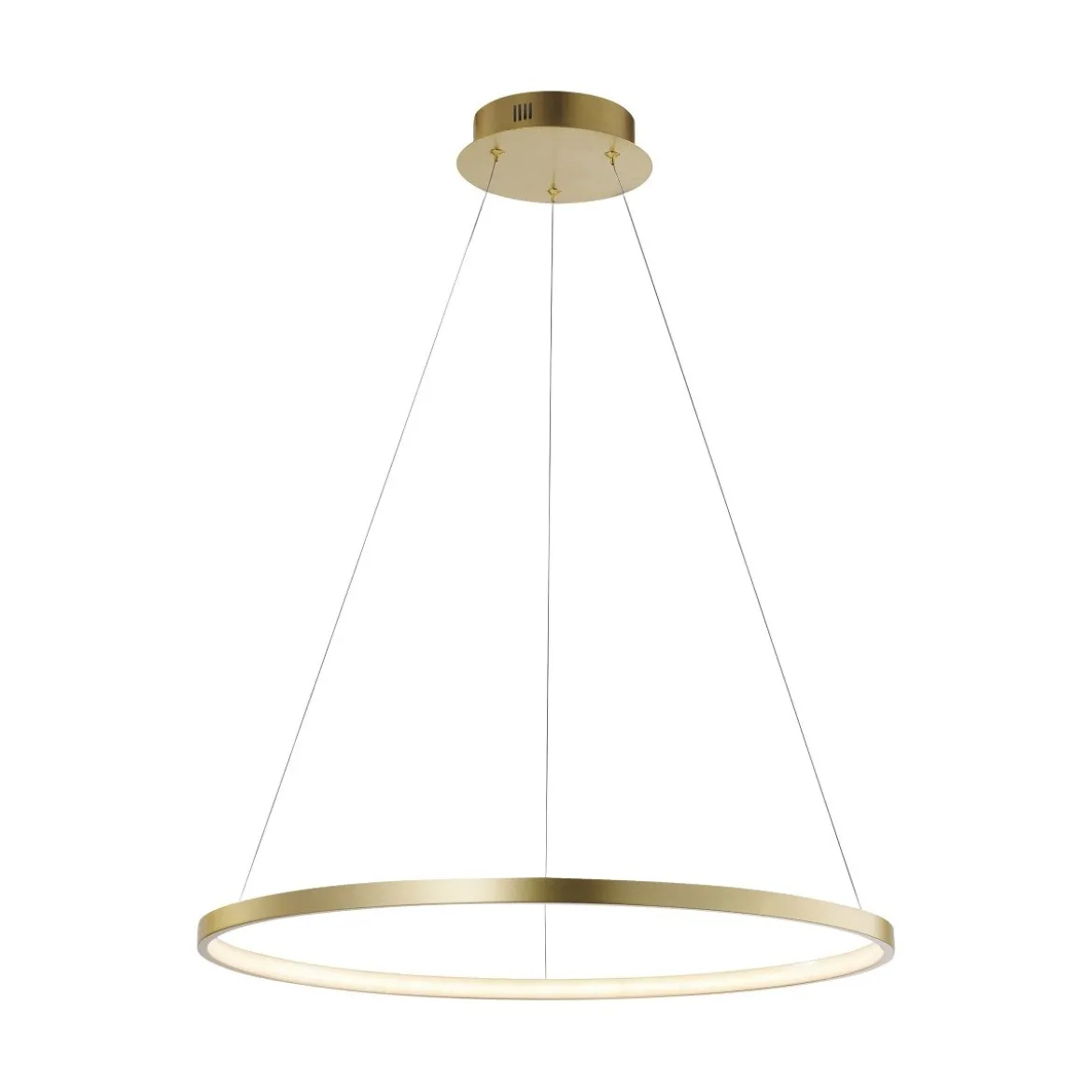 JUST LIGHT 11524-12 LED Pendelleuchte Circle 60cm 3000K Gold