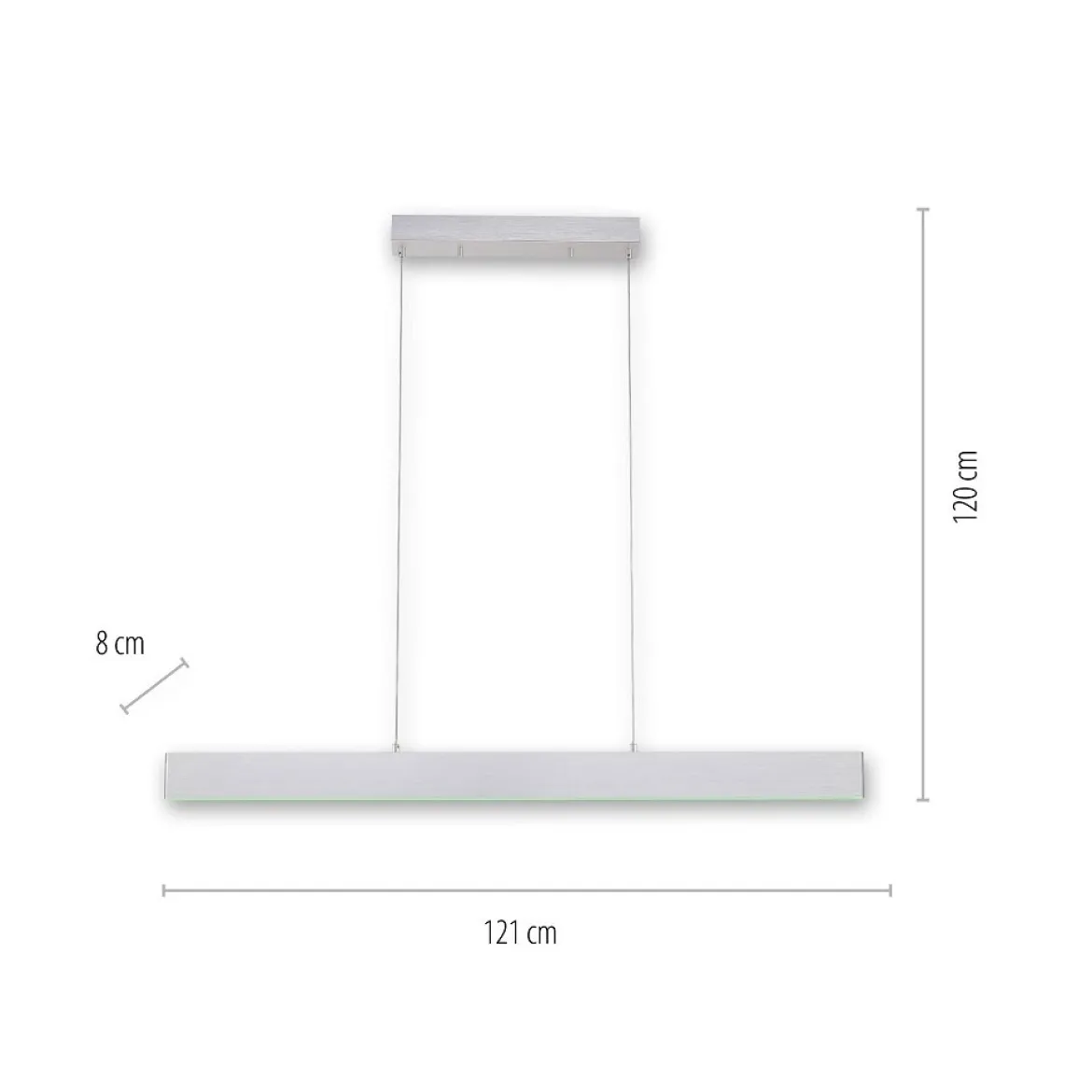 JUST LIGHT 11568-95 LED Pendelleuchte LOLAsmart-Nila Smart Home RGBW stahlfarben