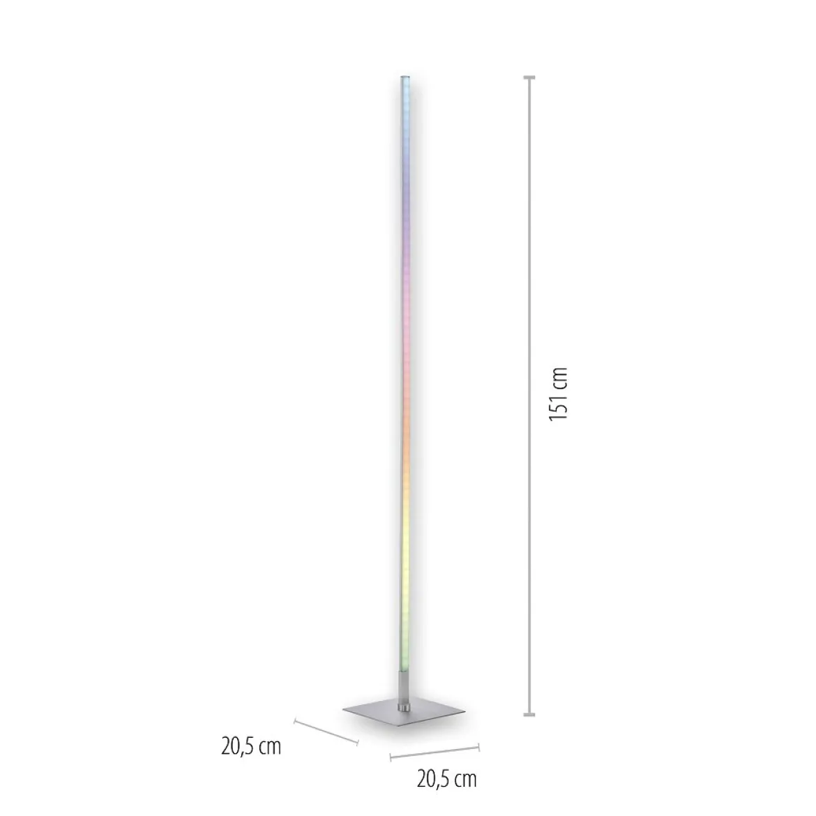 JUST LIGHT 11788-55 LED Stehleuchte Henry CCT RGB dimmbar Stahl